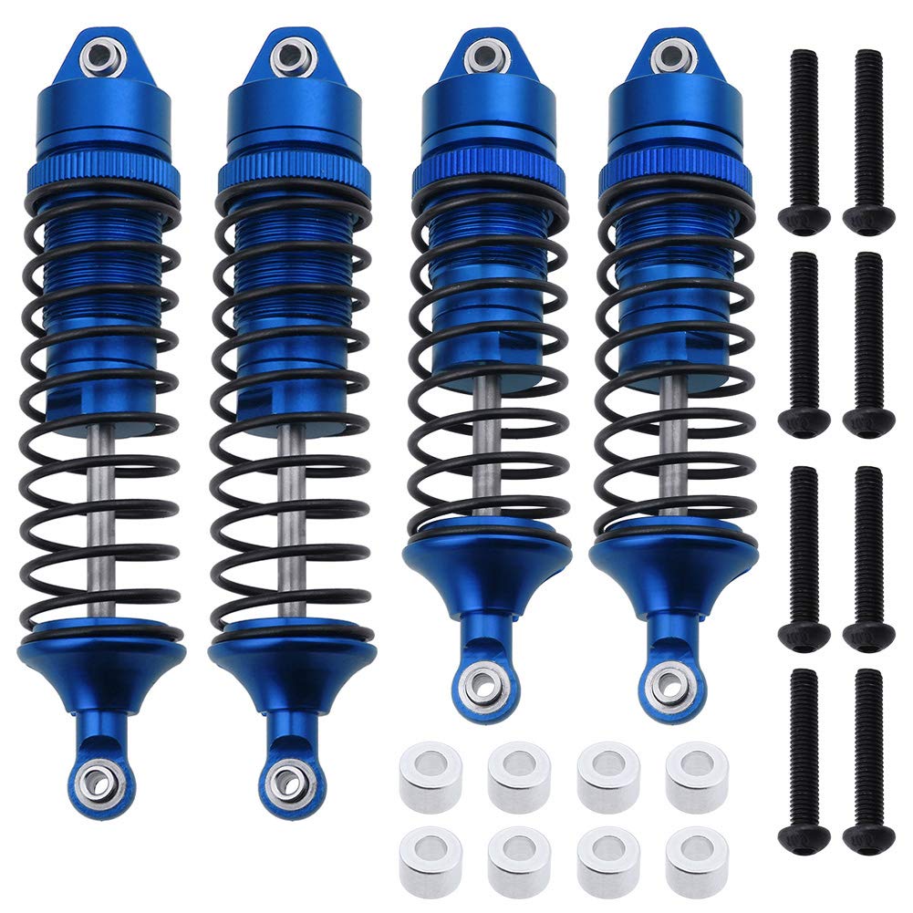 HobbyPark All Metal Shocks for Traxxas Rustler 4X4 VXL Slash 2WD 4x4 Hoss Stampede Bandit Nitro Shock Absorber Damper Set 1/10 U