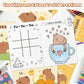 Capybara Activity Books for Kids - 24Pcs Cute Capybara Mini Games Coloring Book Set Bulk Cartoon Animal Mazes Word Search Word S