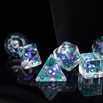 UDIXI 7PCS Polyhedral Dice Set, Mushroom D&D Dice Set for Dungeons and Dragons Role Playing Dice Games and DND RPG MTG Tabletop
