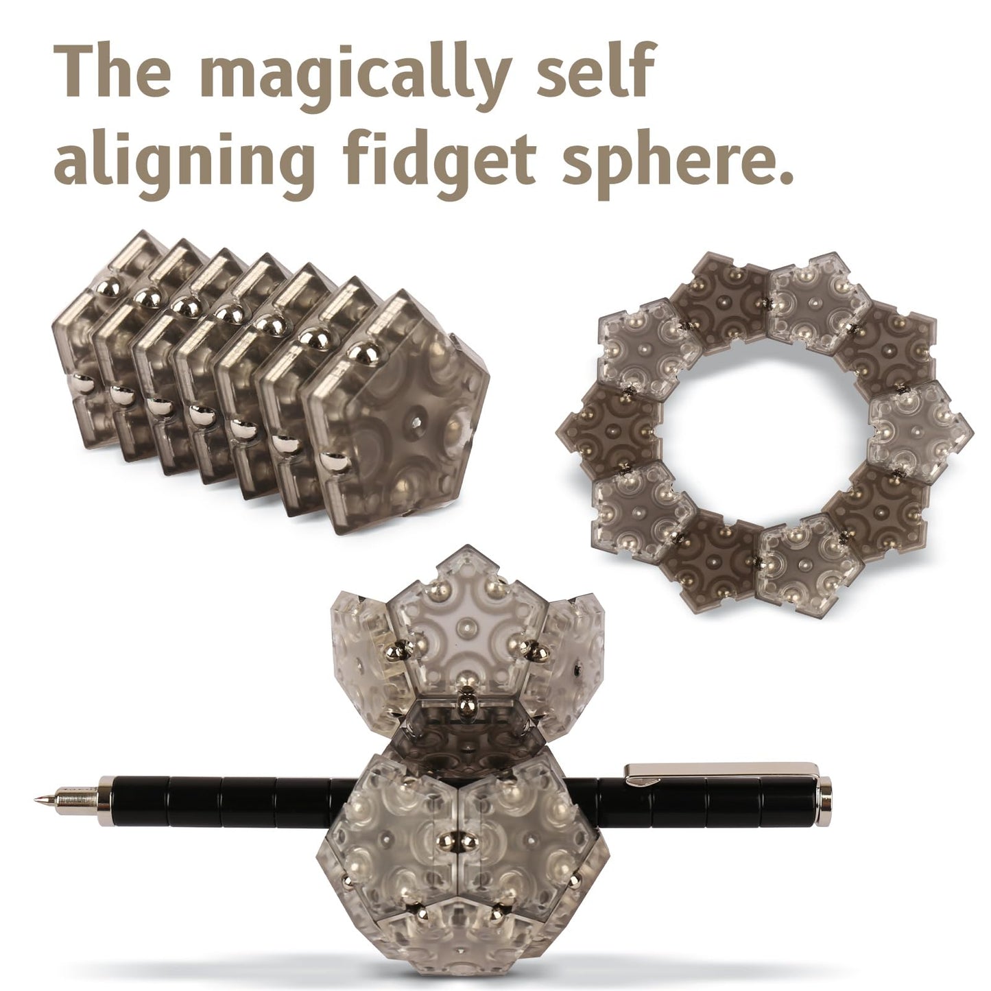 Black Fidgets Toys For Adults,Fidget Toys Adults,Stocking Stuffers For Teens&Kids,Fidget Toys For Teenage For Kids,Gifts For Tee