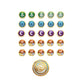 Gamegenic Altered Premium Markers - 26-Piece Acrylic Game Tokens, Multicolor, 10 cm x 10 cm x 0.4 inches, Model GGS60145ML