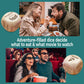 JCHCAMRY 2 Pcs Engraved Wooden Date Night Food Movie Decision Dice Decider,Valentines Day Date Night Gifts for Husband Wife Boyf
