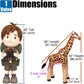 Jet Creations Inflatable Giraffe 36" - Brown Spots, Phthalate-Free Vinyl, Jungle Party Decor, Model AN-GIRAFFE