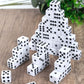 50 Pack 16MM White Dice - Six Sided Standard Opaque White Dice with Black Pips Dots for Board games