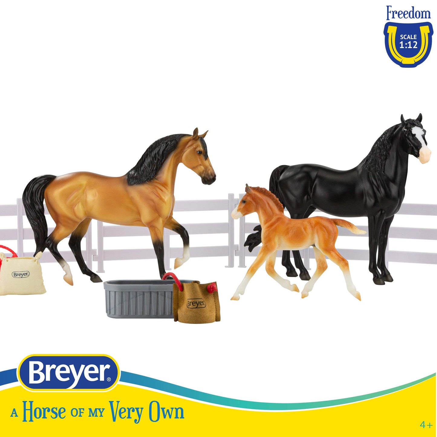 Breyer Freedom Series 1:12 Scale Model Horse Set | Spanish Mustang Family