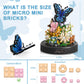HIGH GODO Flower Bouquet Building Set, 530 PCS Micro Bricks, Colorful Bonsai Tree Kit, Perfect Birthday Gift for Women 12+