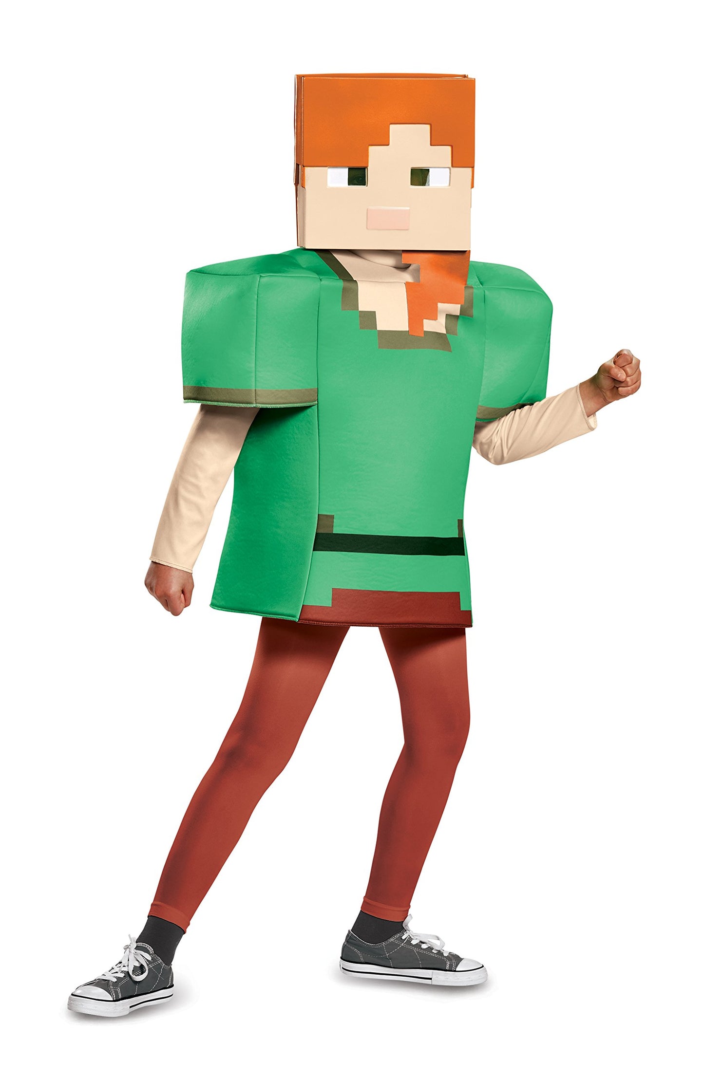 Alex Classic Minecraft Costume, Multicolor, Medium (7-8)