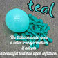 Teal Blue Balloons, 60 Pcs Turquoise Blue Balloons With Transparent Balloon Metallic Blue Balloons, Pastel Baby Blue Balloons Pe
