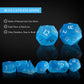 UDIXI Gemstone DND Dice Set 7PCS Stone D&D Polyhedral Dice for Dungeons and Dragons MTG Table Games (Blue Cat's Eye)