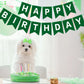 Waenerec Dark Green Happy Birthday Banner Sign Birthday Bunting Banner Garland For Kids Girl Woman Birthday Tea Party Decorations Bunting Flag Birthday Party Supplies