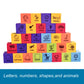Bohs Foam Learning Blocks - Number,Alphabet,Shapes,Sight Words - Quiet,Safe And Soft Stacking Toys For Toddlers,30Pcs