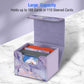 CaseBot Card Deck Box Compatible with MTG/TCG/CCG, Magnetic Game Card Case Large Size Fits Up 180+ Game Cards with PU Divider, L