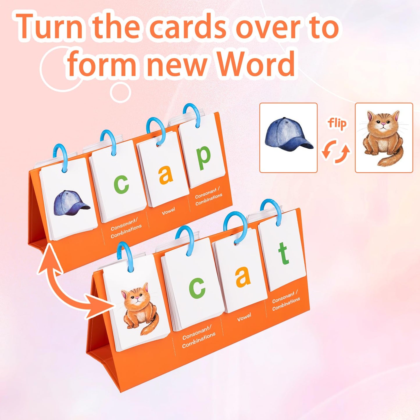 Tichgeim Phonics Flash Cards, Cvc Word Games For Kindergarten, Learn To Read Phonics Games For Toddlers, Educational Learning Ac