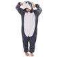 Lobujou Animal Hooded Costume For Kids Boys Girls Flannel Onesie Halloween Cosplay One Piece Husky 130