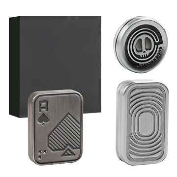 Judixy Fidget Slider 3 Pack, Magnetic Metal Fidget Toys Haptic Coin Poker Card, Edc Fidget Toys For Adults,Relieve Stress Anxiet