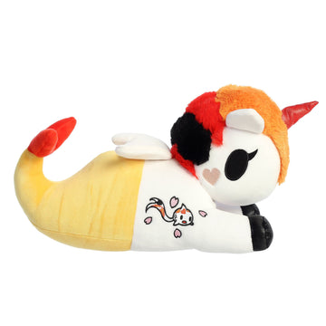 Aurora® Enchanting ©Tokidoki Squishy Jade Stuffed Animal - Bright & Colorful Design - Showpiece Plush - Orange 13 Inches