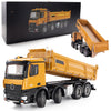 Ssccgym 20-Inch Remote Control Dump Truck 12-Channels 1/14 Scale 13 Lbs Load Capacity Rc Heavy Duty Metal Construction Vehicles