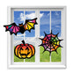 Vhale Suncatchers Craft 3 Sets (9 Cutouts) W Tissue Papers Stained Glass Effect Paper Sun Catcher Kit, Window Art, Classroom Crafts, Creative Art Projects, Kids Party Favors (Halloween)