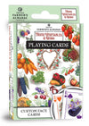MasterPieces Family Games - Farmers Almanac Fruits Vegetables & Herbs Playing Cards - Officially Licensed Playing Card Deck for