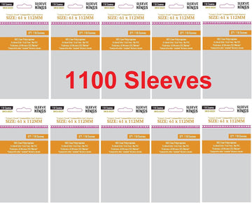 Sleeve Kings ''French Tarot'' Sleeves 61 X 112 Mm (10X110 Pack, 1100 Sleeves)