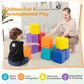 Costzon Soft Blocks, Toddler Foam Block Playset for Safe Active Play and Building, Indoor Climbers Stacking Play Set Learning To