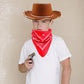 Sgbetter 4 Pack Kids Cowboy Hat With 4 Pieces Bandana Set Felt Cowboy Hat For Boys Grils Western Theme Birthday Party Costume Dr