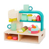 B. toys- Mini Chef - Coffee Shop Playset- Pretend Play- Coffee Shop Playset - Coffee Machine, Cups, Bakery, Desserts - Barista &