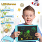 FLUESTON LCD Writing Tablet, 10" Colorful Doodle Board, Delightful Dolphin Blue, Educational Toy for Kids 3-8, Model XIEZIBAN