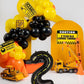 Construction Balloons 40 Inch Construction Number Balloon 2 Black Construction Truck Themed Bulldozer Dump Truck Foil Mylar Ball