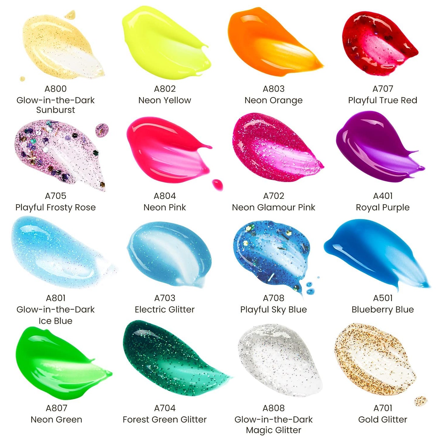 Arteza 16 Kids Tempera Paint Set, 13.5 Oz/400 Ml, Non-Toxic Washable Tempera Paint Bottles, Kids Art Supplies