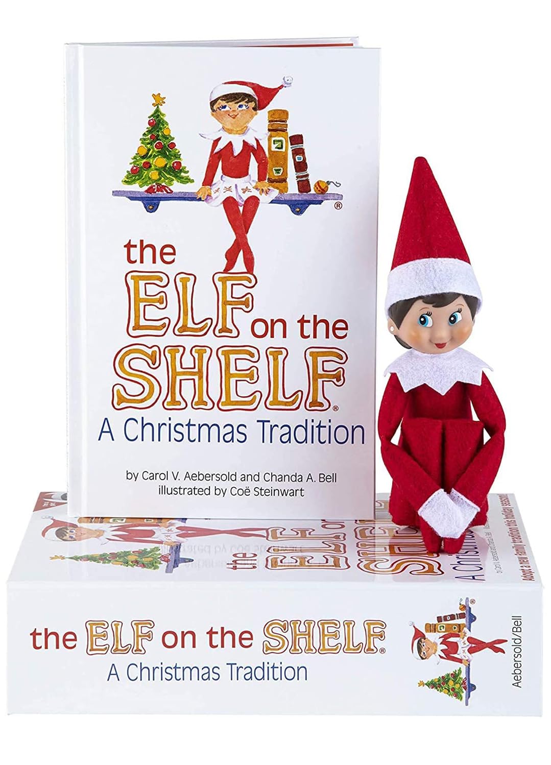 The Elf on the Shelf Blue Eyed Girl Scout Elf with Polar Props - Holiday Decor