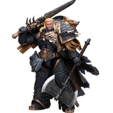 JOYTOY Warhammer 40k Blood Angels, 1/18 Space Wolves Leman Russ Primarch of The VIth Legion Action Figure Collect Model