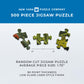 New York Puzzle Company 500 Piece Jigsaw Puzzle - Harry Potter Book Cover Collage by Mary GrandPré, Cardboard