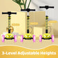 Kids Electric Scooter w/LCD Screen, Bluetooth Music, Light-Up Stem Deck & Wheels, Thumb Throttle, 3 Adjustable Heights, 150W Pow