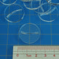 Litko Paper Miniature Bases | Slotted Paper Figure Holder | Compatible With Dungeons And Dragons | Game Card Stands (3Mm Clear Acrylic, 25Mm)