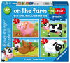 Ravensburger My First Puzzle - On The Farm Jigsaw Puzzle for Kids, 2-5 Pieces, Large, Cardboard, Multi Color, Model 7302