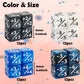 48 Pieces Magic Counter Dice Life Mtg Counters Dice Set Marble Buff Tokens D6 Dice Compatible With Magic The Gathering, Tcg, Car
