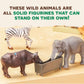 Terra by Battat Wild Life Set - 6 Realistic Animal Toy Figures for Kids 3+ - Model AN6061BZ - Durable Plastic