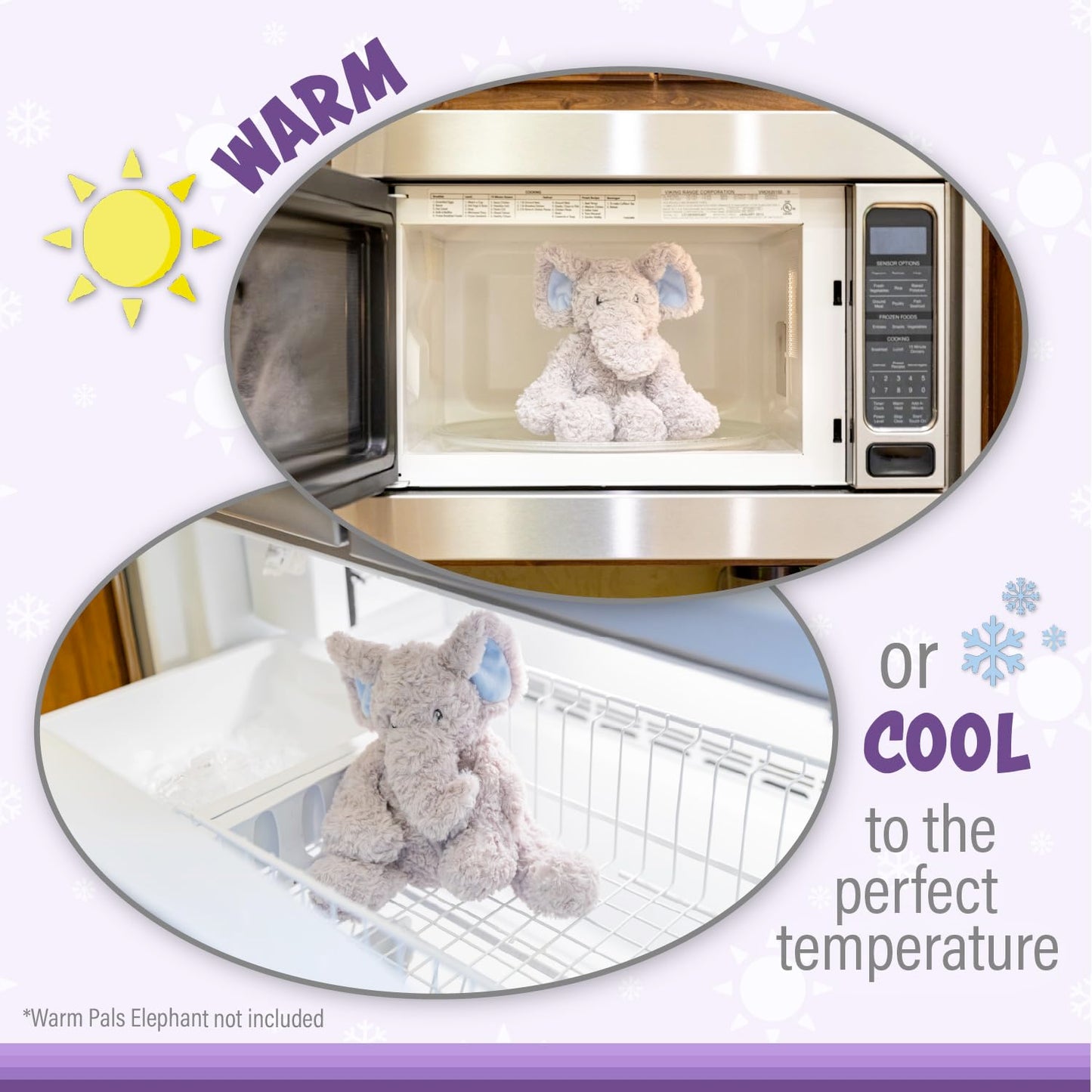 Warm Pals - Rory Reindeer - 1.5Lbs - Cozy Microwavable Lavender Scented Plush Toys - Heated Stuffed Animal - Heatable Coolable Bedtime Comfort Plushie