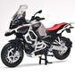 RZAPE Diecast Motorcycle Model Kit 1/12 Scale R1250 GS ADV Model Motorcycles,Kids Motorcycles Toy Front Wheel Can Be Steered Lef