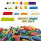 Huizdq 1500 Pieces Building Bricks, Classic Bulk Small Blocks, Classic Building Bricks Set Basic Building Blocks Compatible With