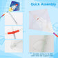30 Packs Diy Blank Kites For Kids, Bulk Kites For Diy Decorating Coloring, With 30 Hand Grips With 98Ft String, Easy To Fly Kite