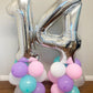 40 Inch Silver 14 Number Balloons Giant 14 Or 41 Balloons Silver Birthday 14 Balloons 14Th Birthday Anniversary Party Decoration