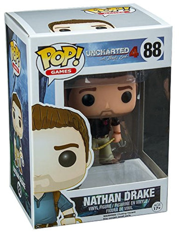 Funko Pop Uncharted 4 Nathan Drake Wearing Naughty Dog Shirt Exclusive Vinyl Figure