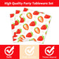 Gisgfim 96 Pcs Strawberry Party Plates And Napkins Party Supplies Strawberry Tableware Set Summer Fruit Party Decorations Favors
