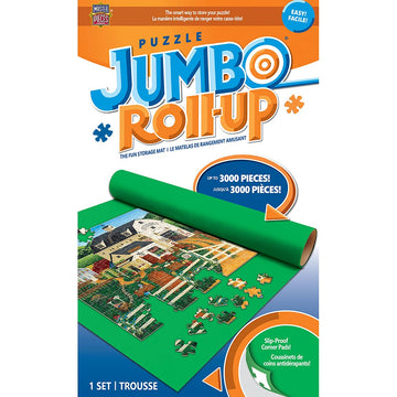 Masterpieces Accessories - Jumbo Jigsaw Puzzle Roll-Up Mat & Stow Box, 48'' X 36'', Fits 3000 Pieces
