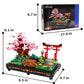 B&LHCX Cherry Blossom Bonsai Tree Building Set, 1286 PCS, Large, ABS Material, Japanese Style, Perfect Gift for Kids and Adults