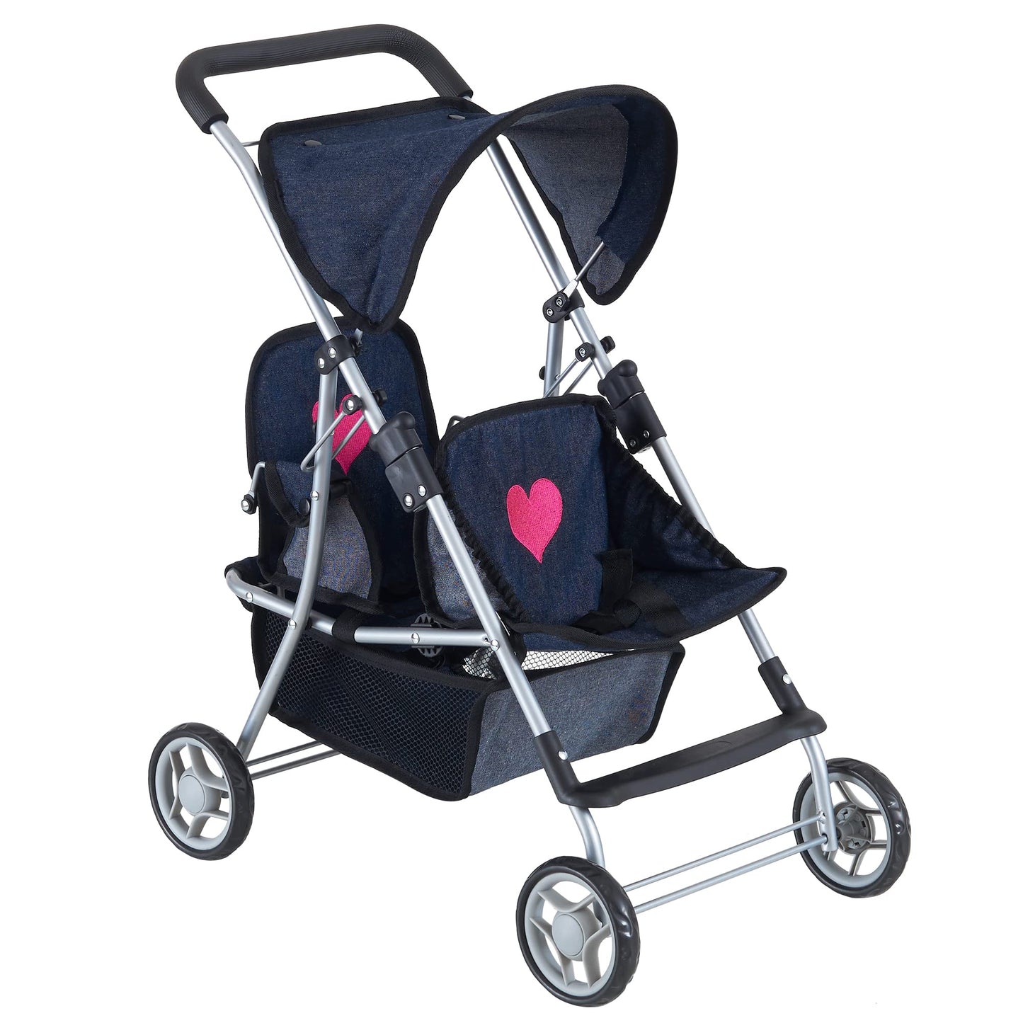 Double Baby Doll Stroller For Twin Dolls | Toy Doll Stroller For Toddlers, 4 Year Old, 5 Year Old Girls, 8 Year Old | 25    Tand