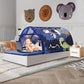 Crawlbo Kids Bed Tent Twin Beds -Zoos Wonder Play Tents Boys Girls Ventilated Indoor Play Tent Children Promotes Independent Pla