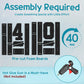 Imprsv Black 40Th-Birthday Decorative Signage: Large 3Ft Light Up Number 40, Plastic, Rectangular, Modern, Decoration For Women